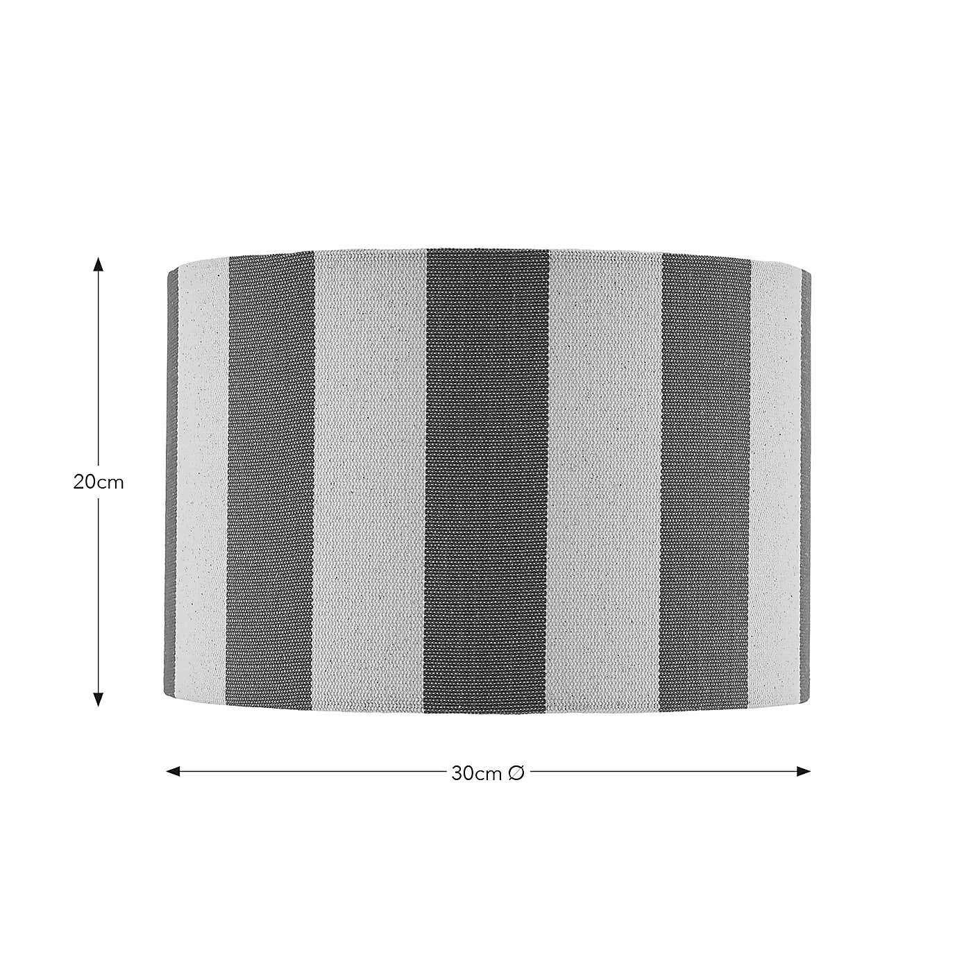 Beatrice Stripe Drum Lamp Shade