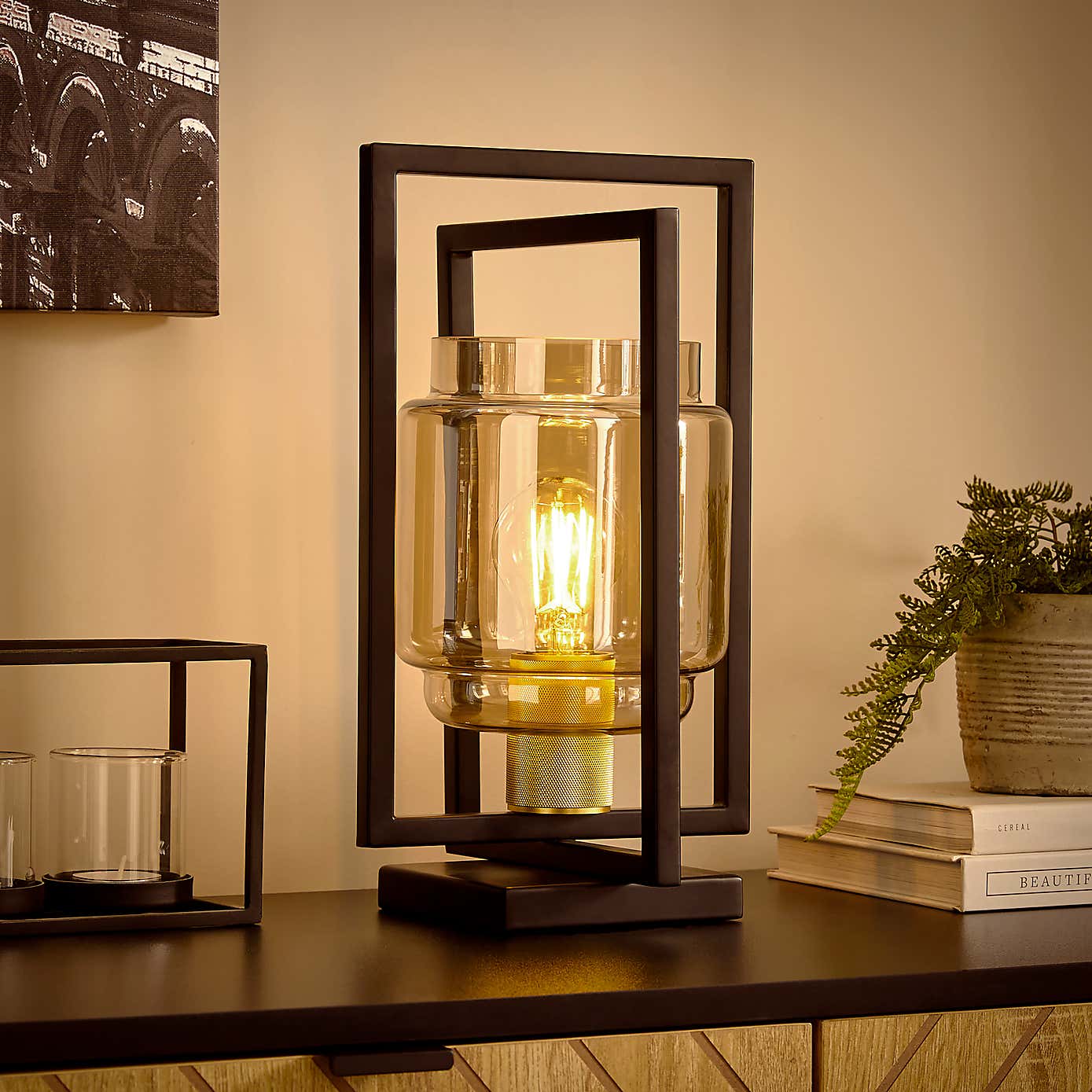 Seattle Industrial Metal Table Lamp