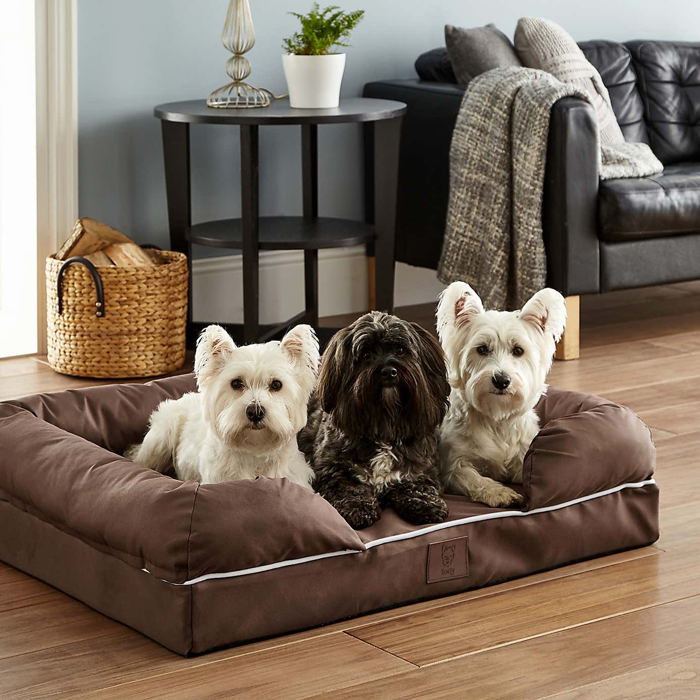 Bunty Brown Waterproof Cosy Couch Dog Bed