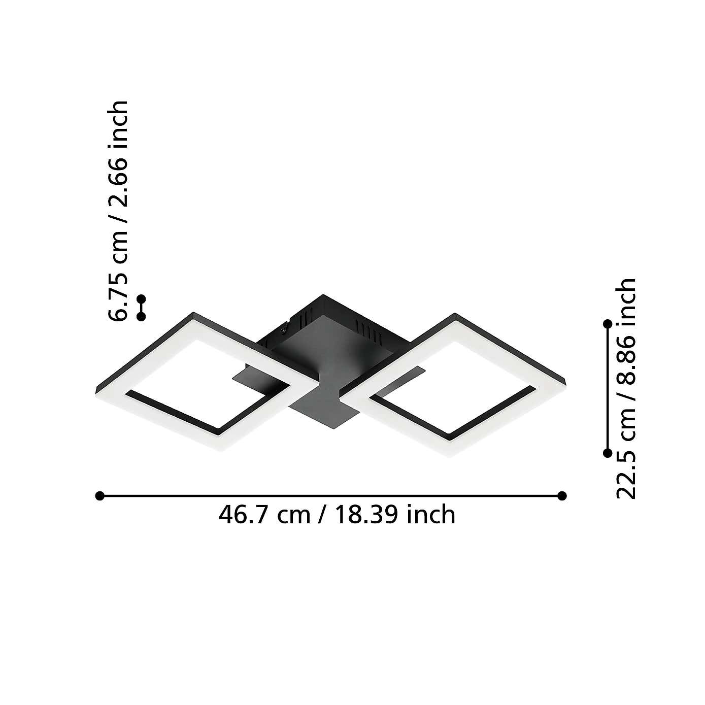 EGLO Paranday-Z Diamonds Small Ceiling Light