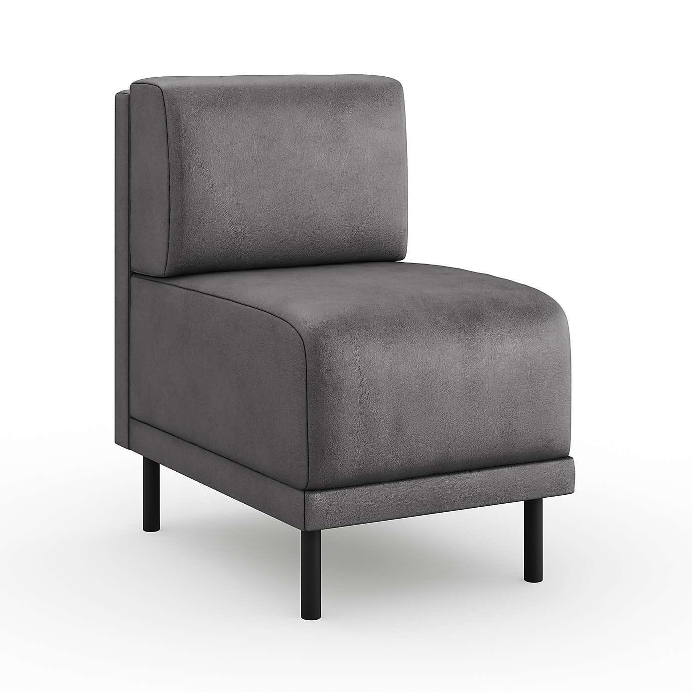 Mae Small Dining Bench, Faux Leather