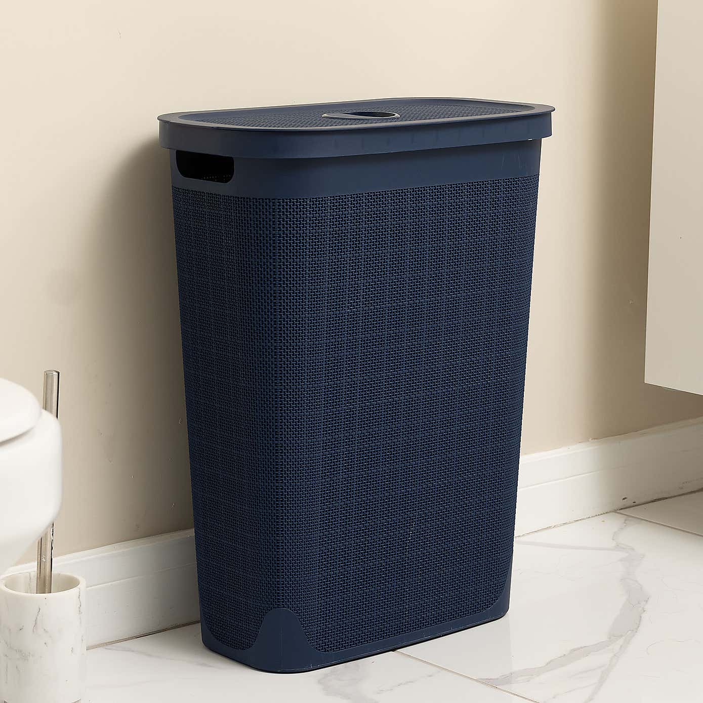 Addis Hessian 40L Slim Laundry Hamper