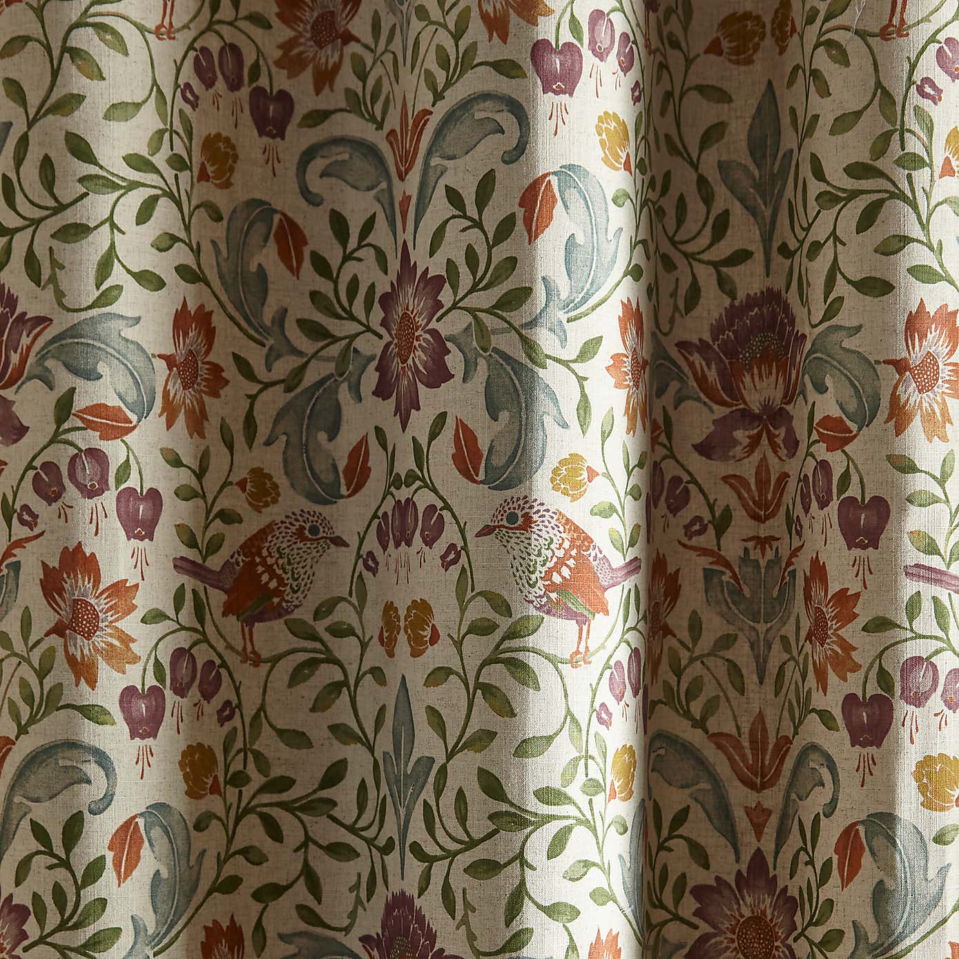 Ruskin Cotton Pencil Pleat Curtains