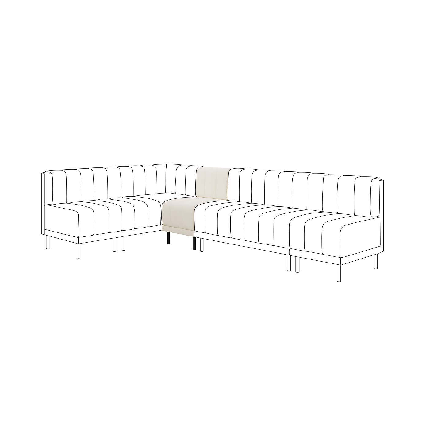 Amali Small Dining Bench, Boucle
