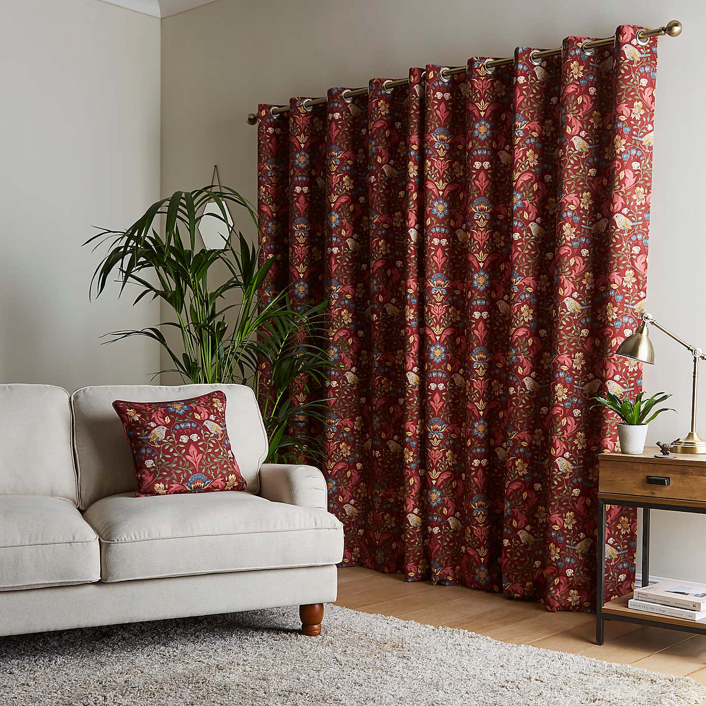 Ruskin Cotton Eyelet Curtains