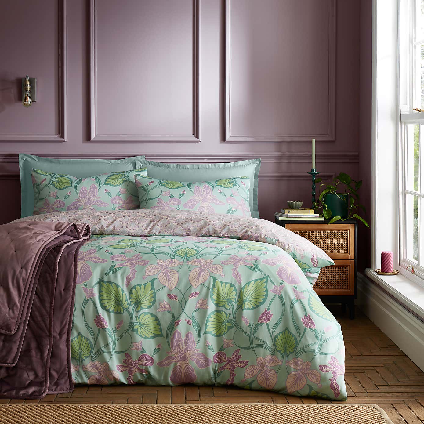 Nouveau Trail 100% Cotton Duvet Cover and Pillowcase Set