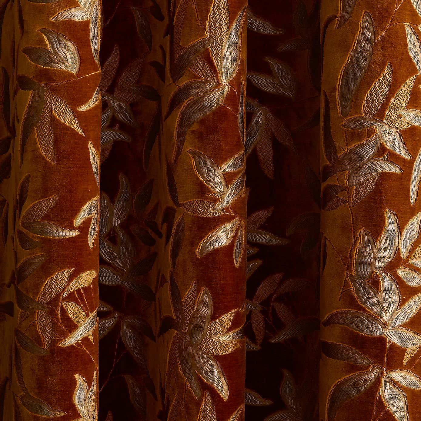 Asami Cut Velvet Eyelet Curtains