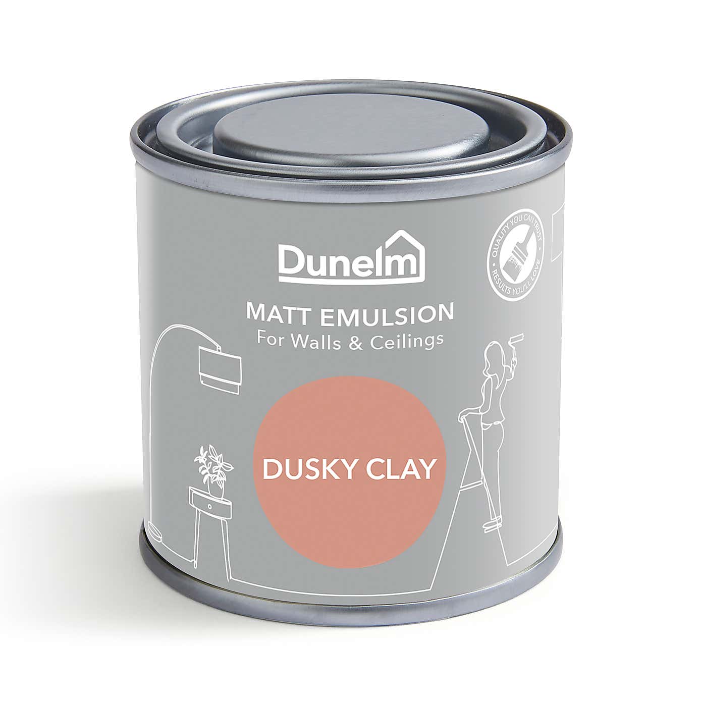 Dunelm Dusky Clay Matt Emulsion Paint