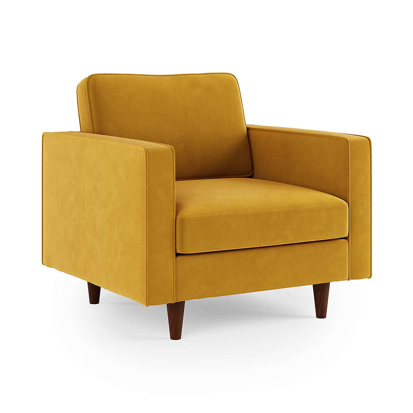 Zoe Plain Velvet Armchair