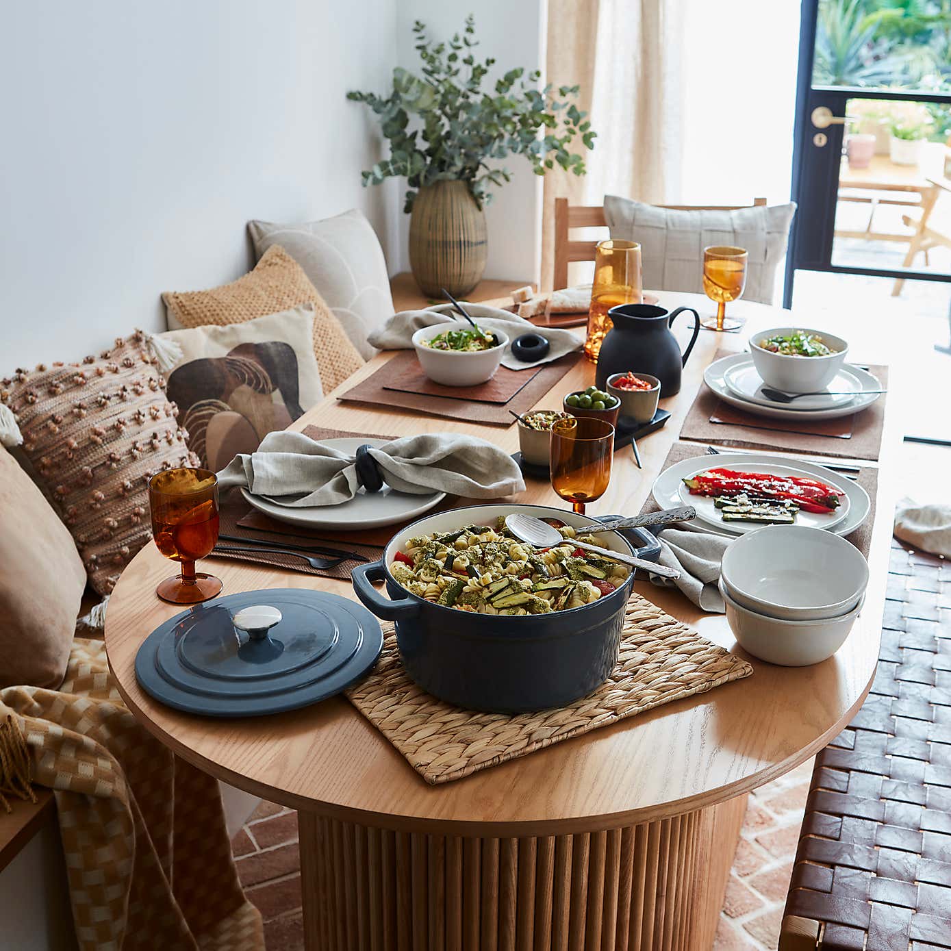 Amalfi White 12 Piece Dinner Set