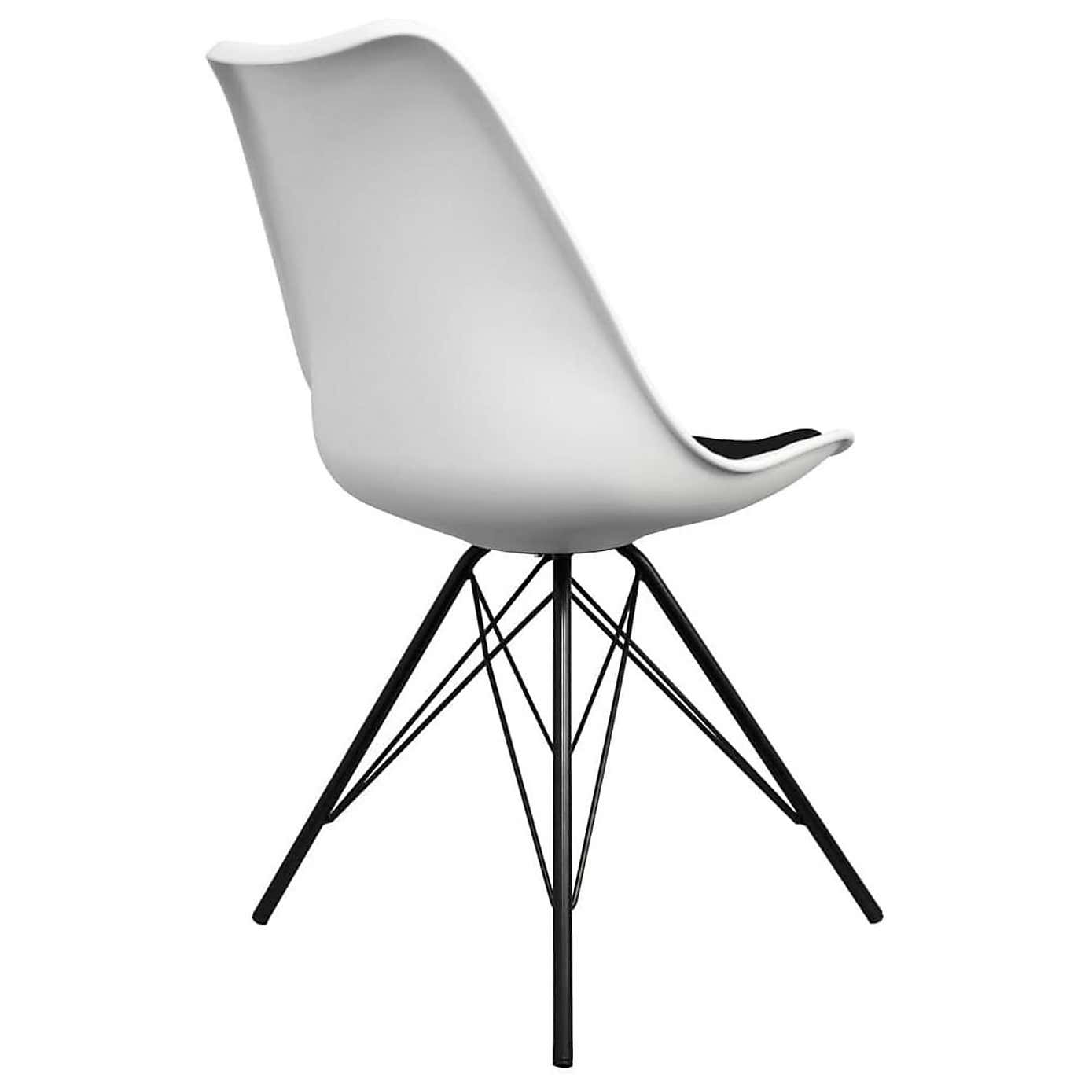 Fusion Living Soho White Plastic Dining Chair