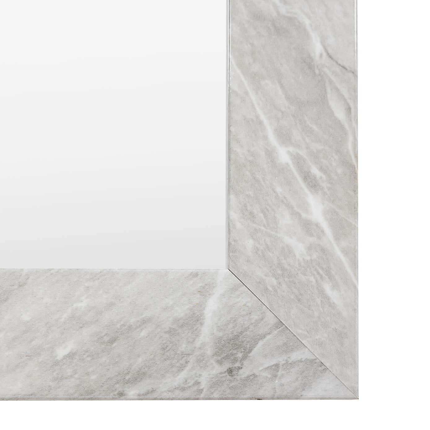 Alora Marbled Rectangle Full Length Leaner Mirror