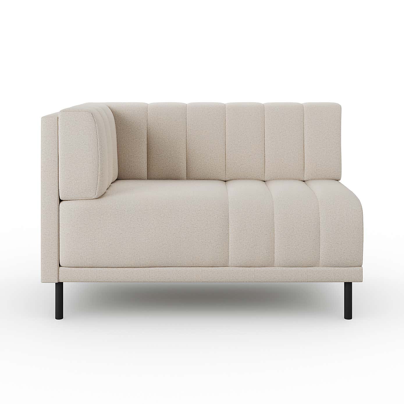 Amali Corner Dining Bench, Textured Weave