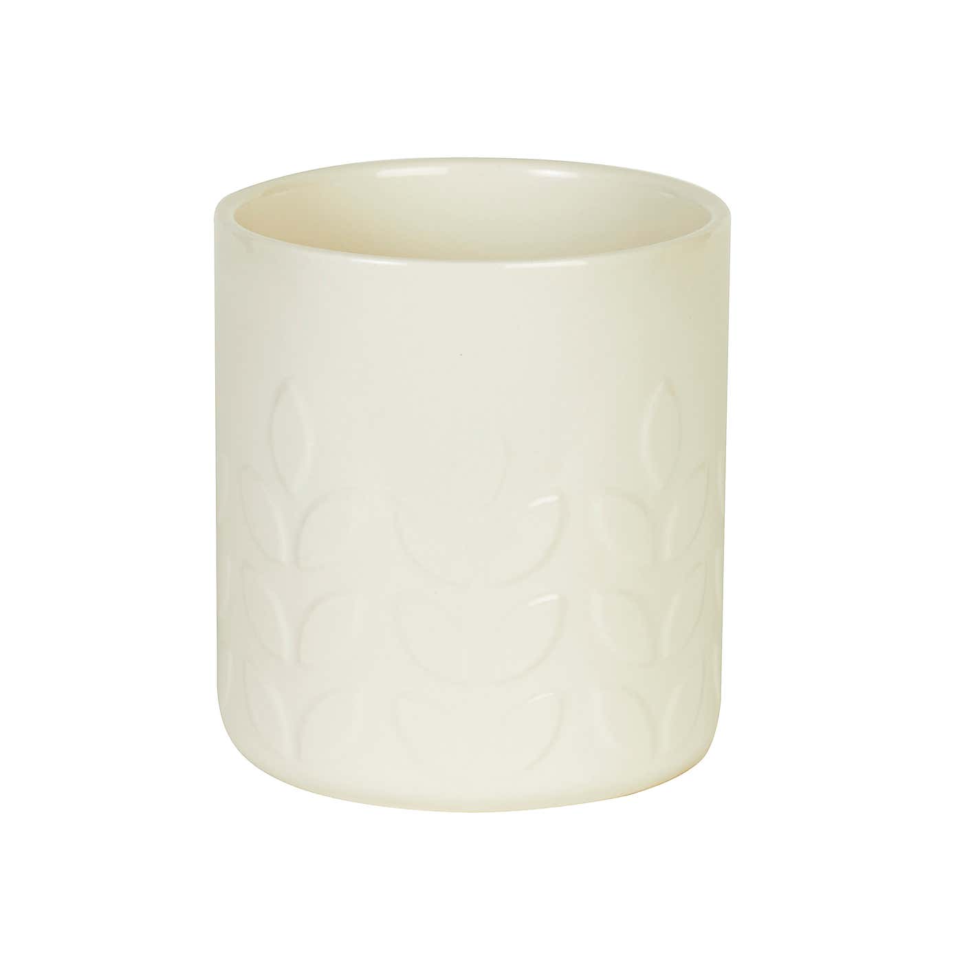 Elements Vete Cream Ceramic Utensil Pot Cream