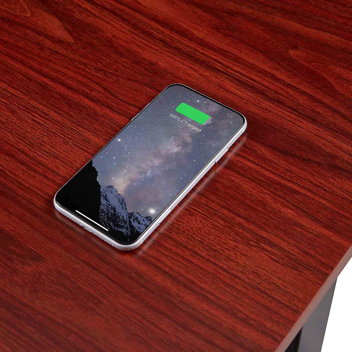 Apollo Black and Walnut Effect Smart Desk