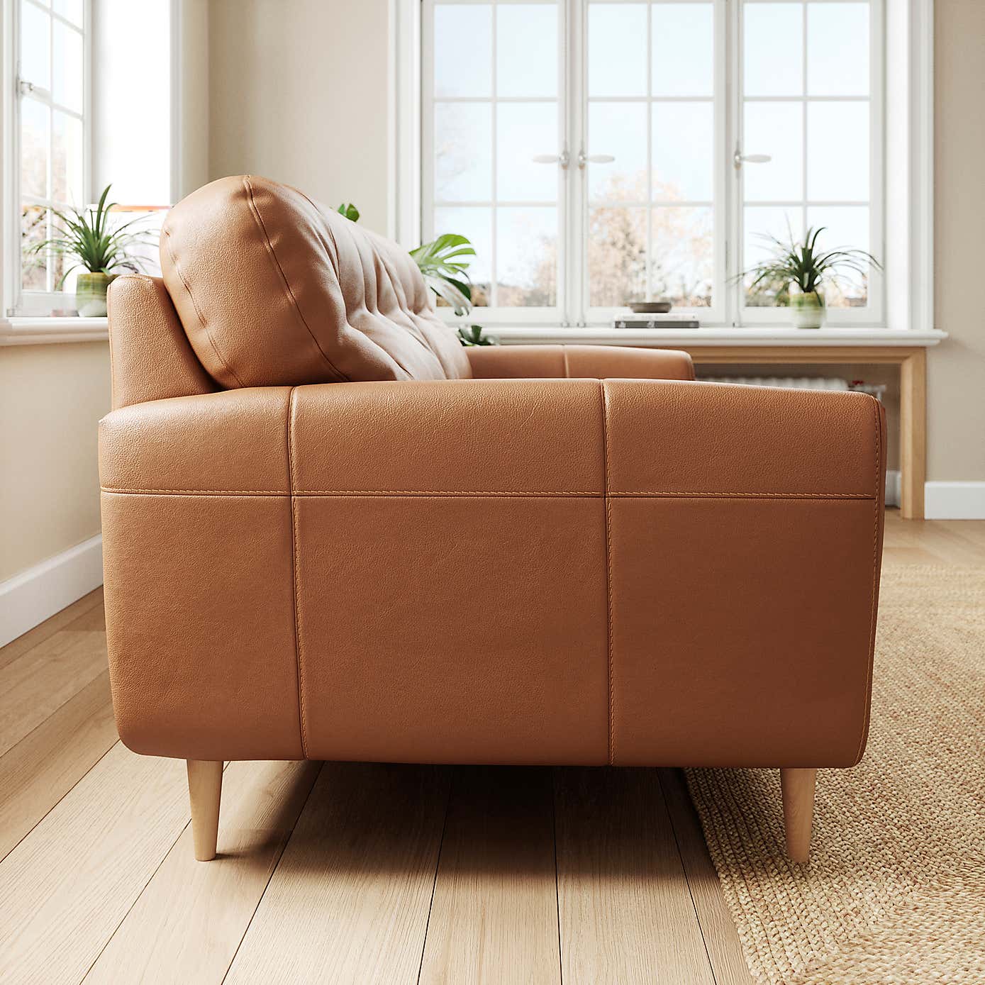 Sven Classic Leather 3 Seater Sofa