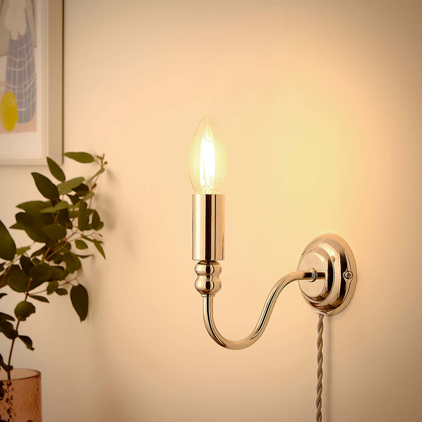 Pride and Joy Easy Fit Plug In Wall Light
