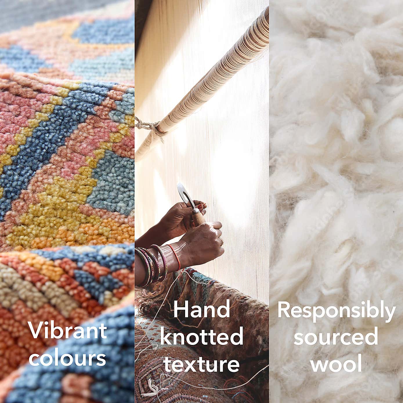 Jaya Premium Hand-Knotted Abstract Wool Rug