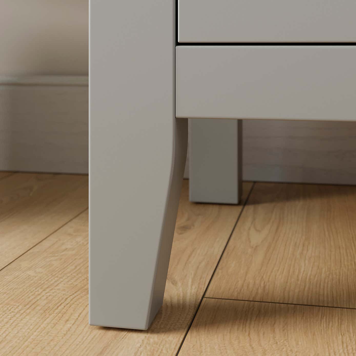 Lynton 2 Drawer Wide Bedside Table