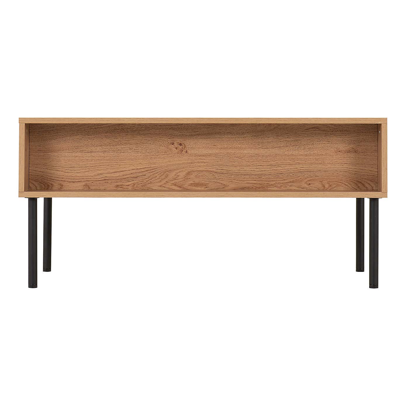 Leon 2 Drawer Coffee Table, Oak Effect