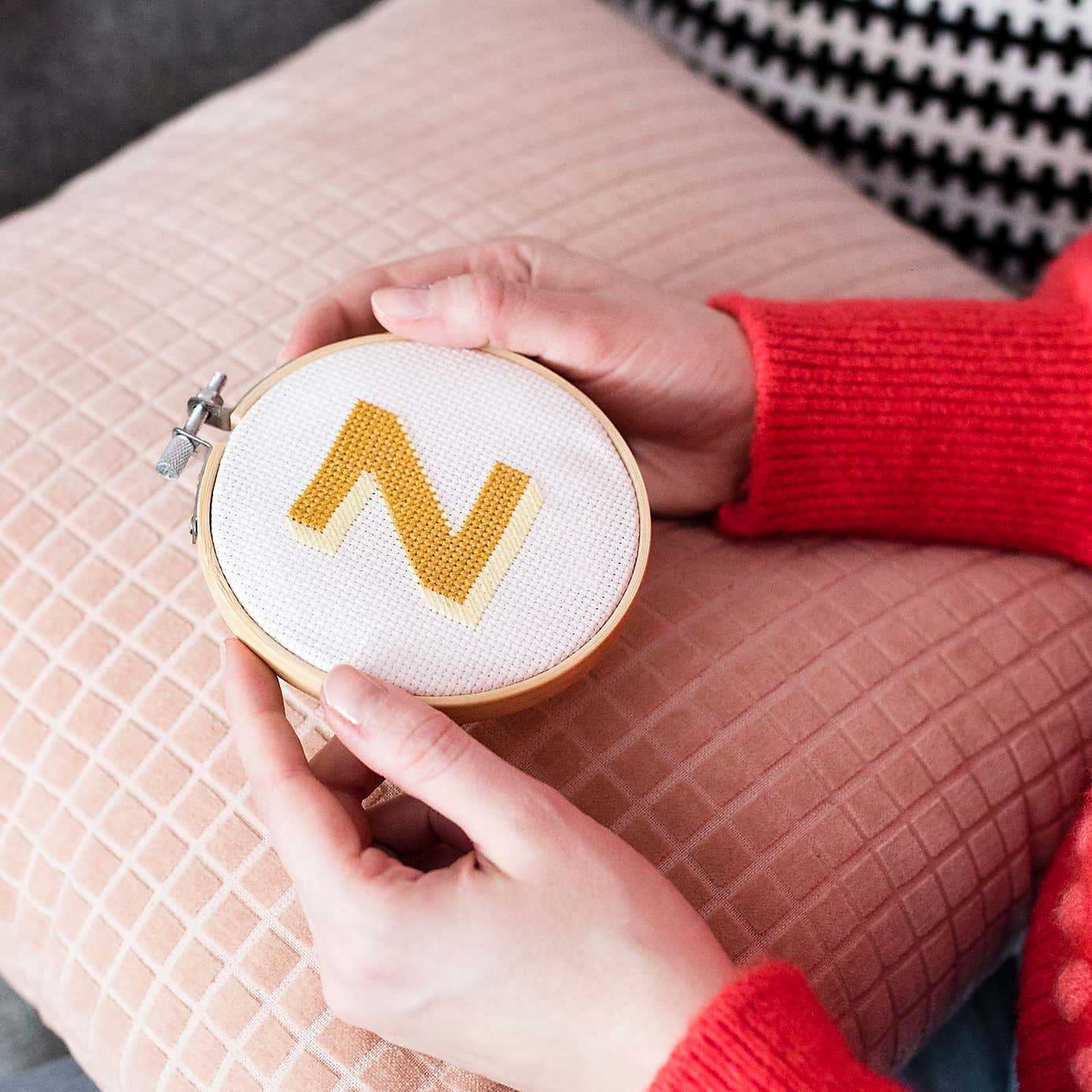 Cotton Clara Drop Shadow Alphabet Cross Stitch Kit