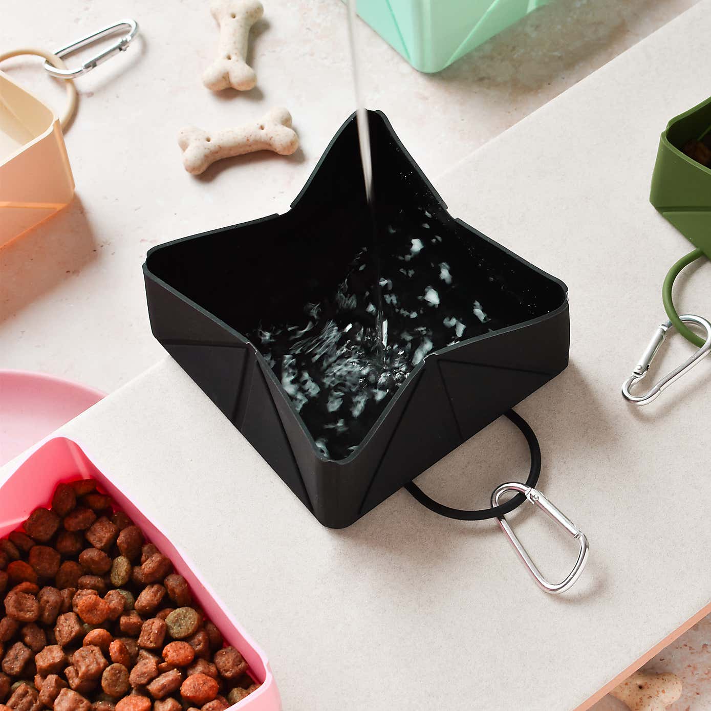 Cocopup Poop Bag Holder, Bowl and Treat Pouch Bundle