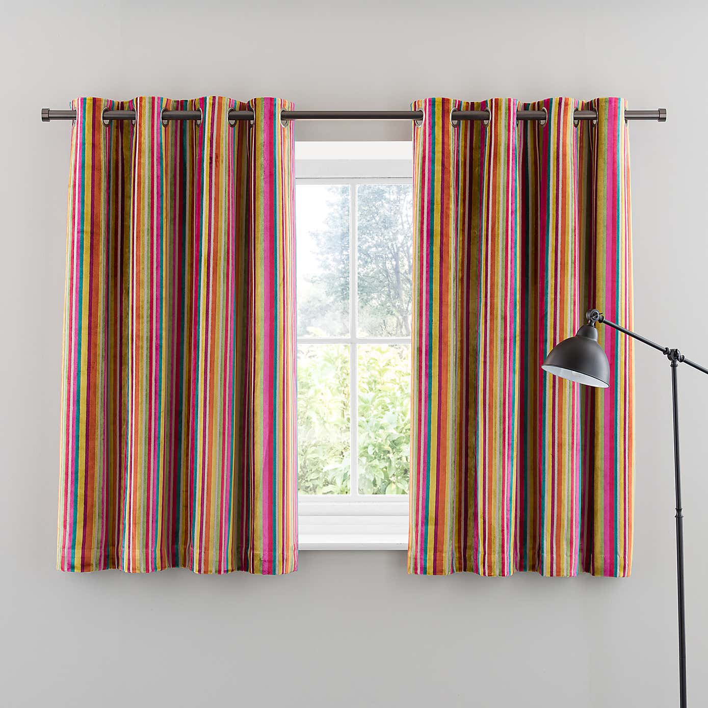 Aliyah Stripe Eyelet Curtains