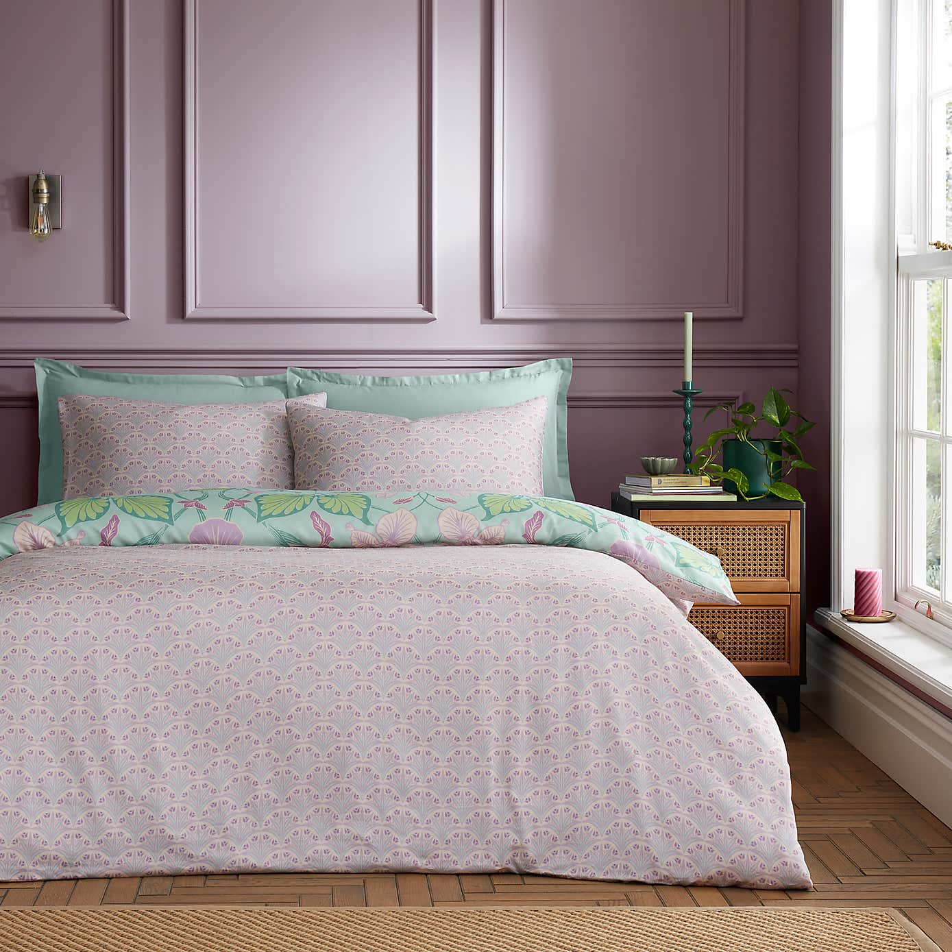 Nouveau Trail 100% Cotton Duvet Cover and Pillowcase Set