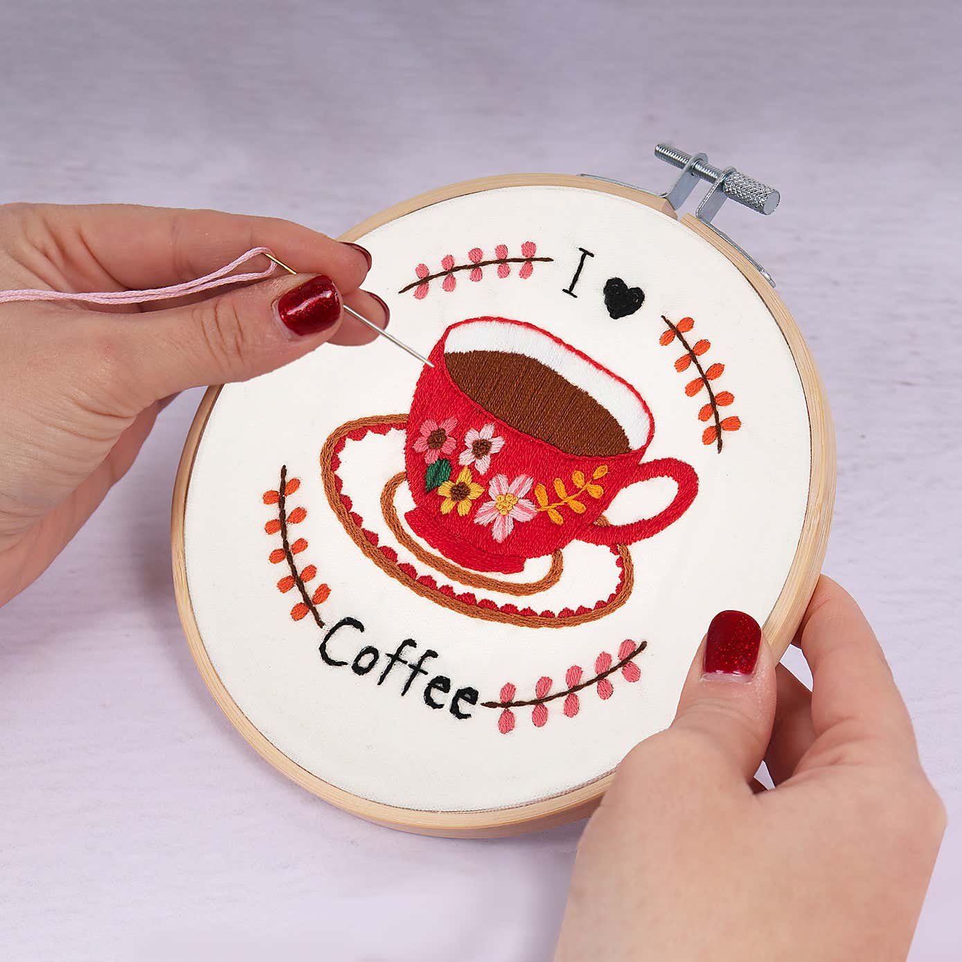 Embroidery Kit I Love Coffee