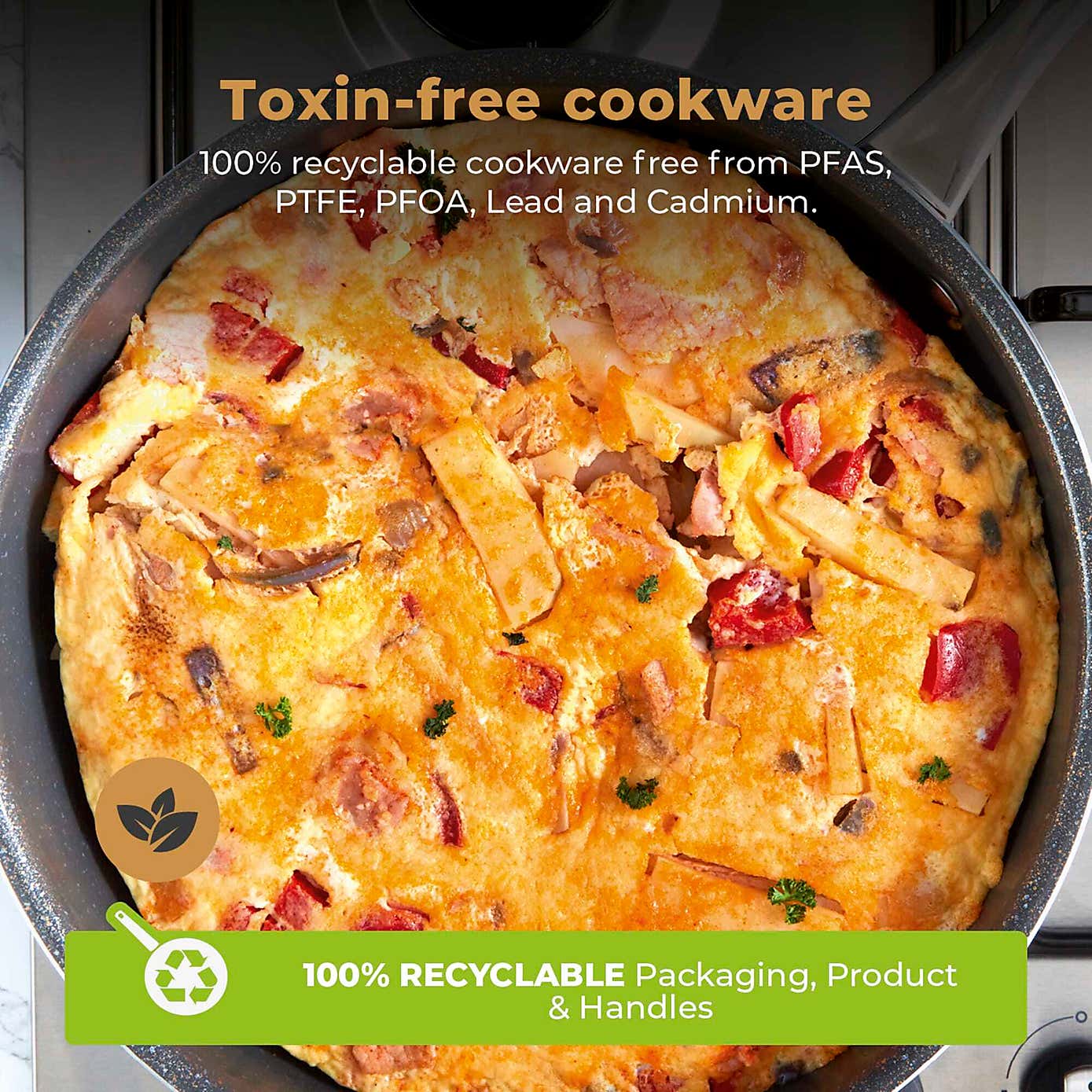 TOWER Cerastone Pro 28cm Multi Pan with Lid