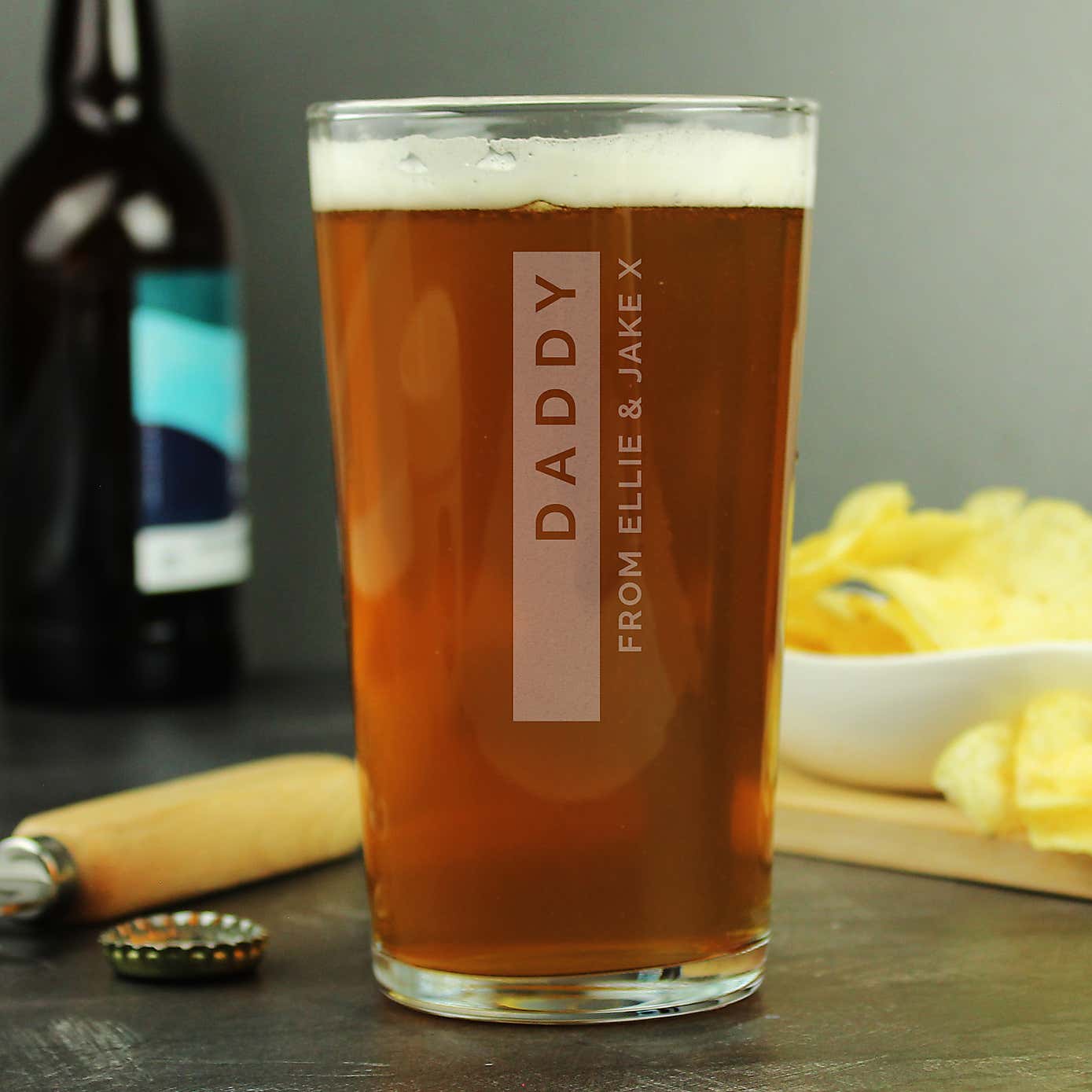 Personalised Classic Engraved Pint Glass