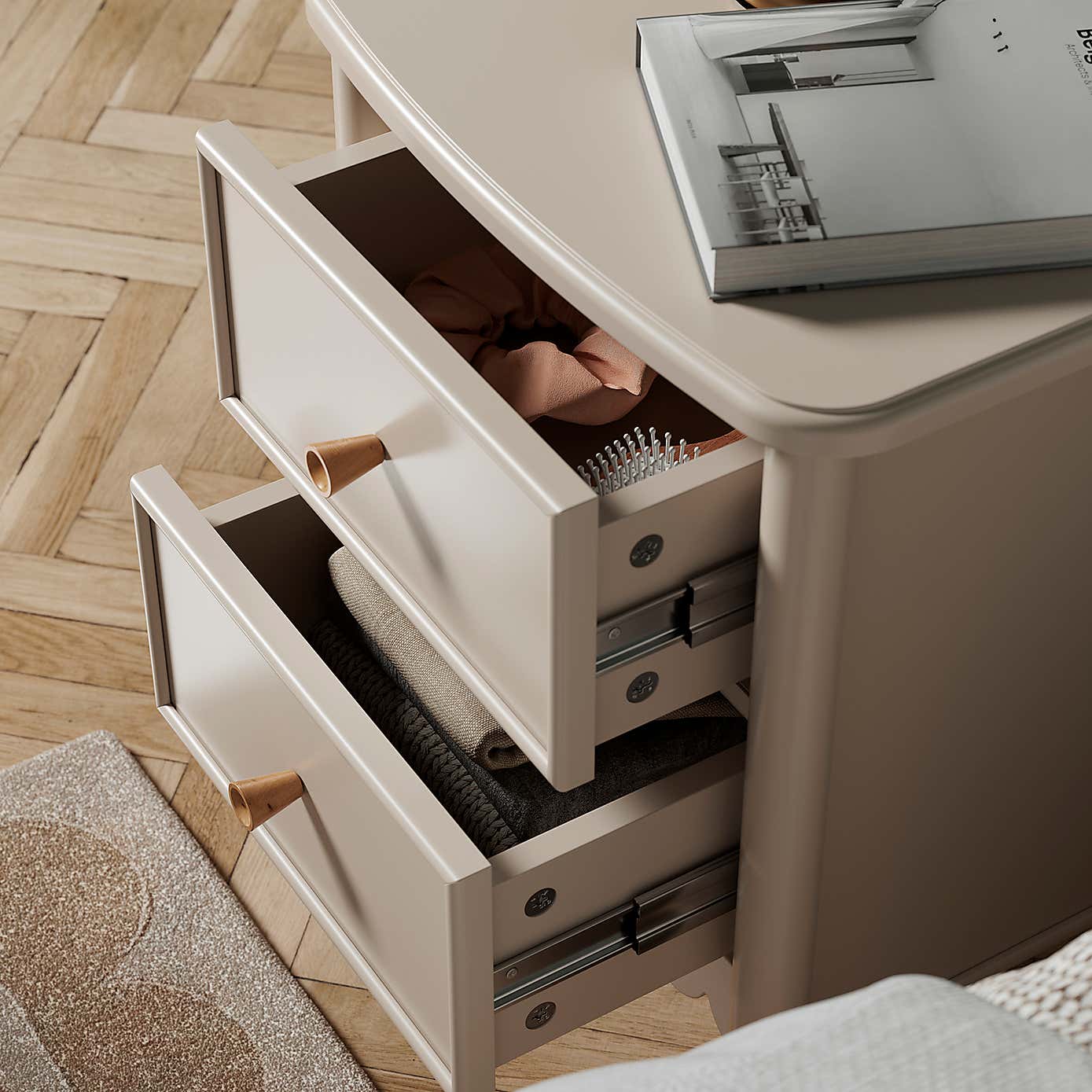 Remi 2 Drawer Bedside Table