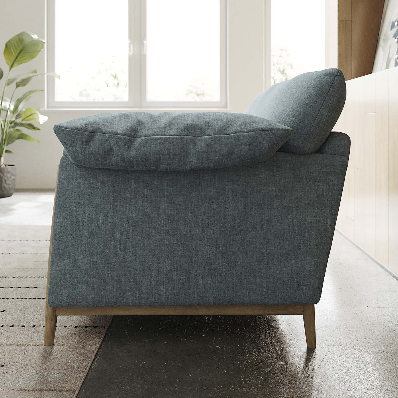 Hector Tonal Plush Chenille 2 Seater Sofa