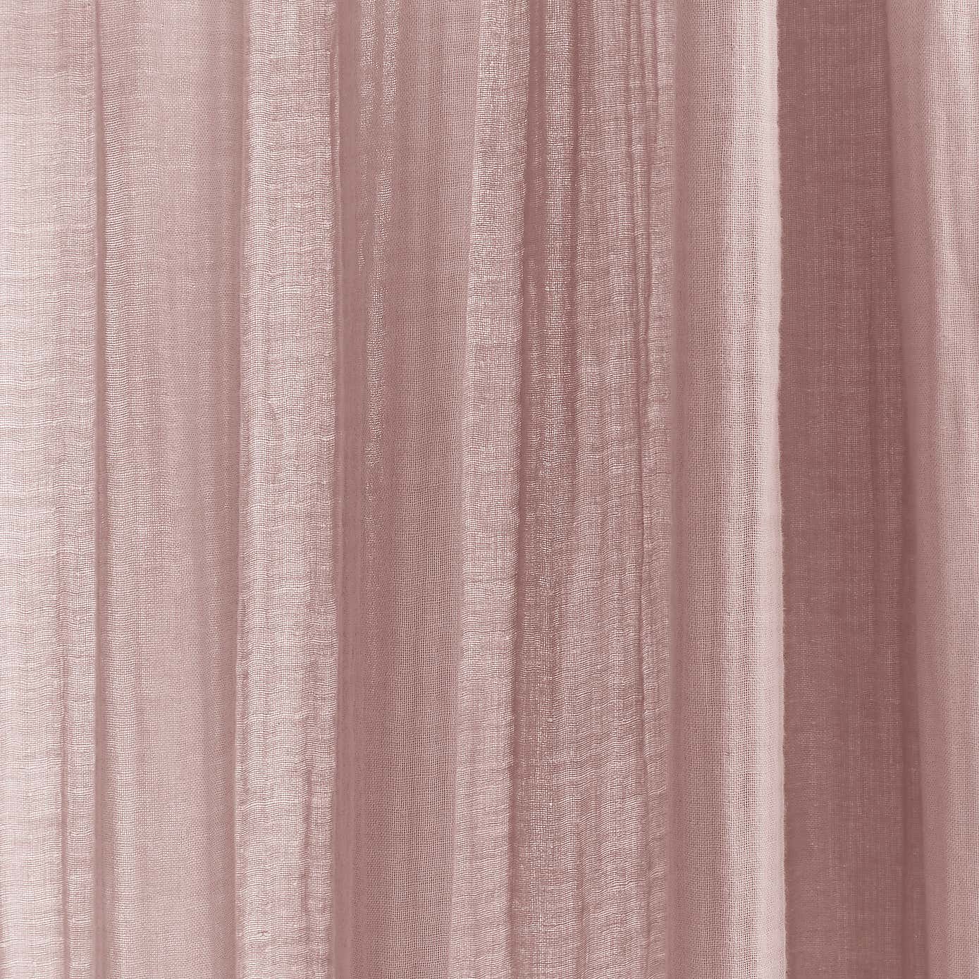 Cotton Muslin Eyelet Curtains