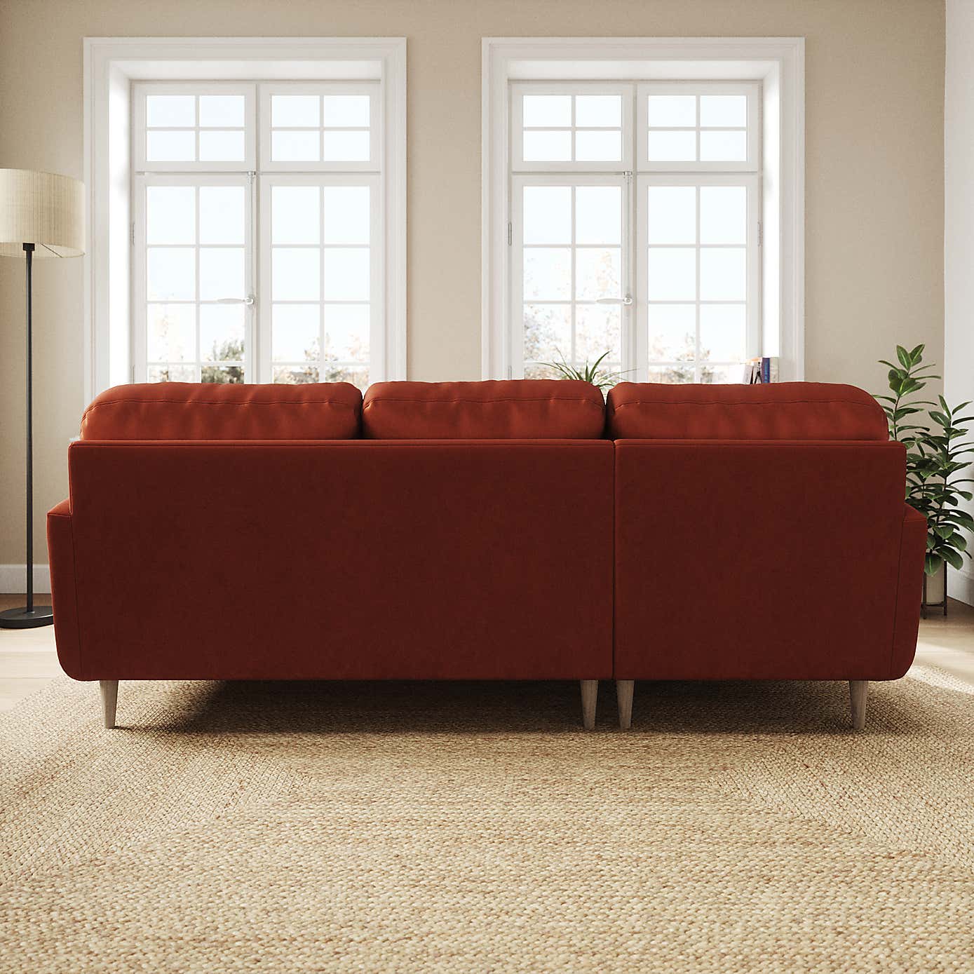 Sven Opulent Velvet Large Corner Chaise Sofa
