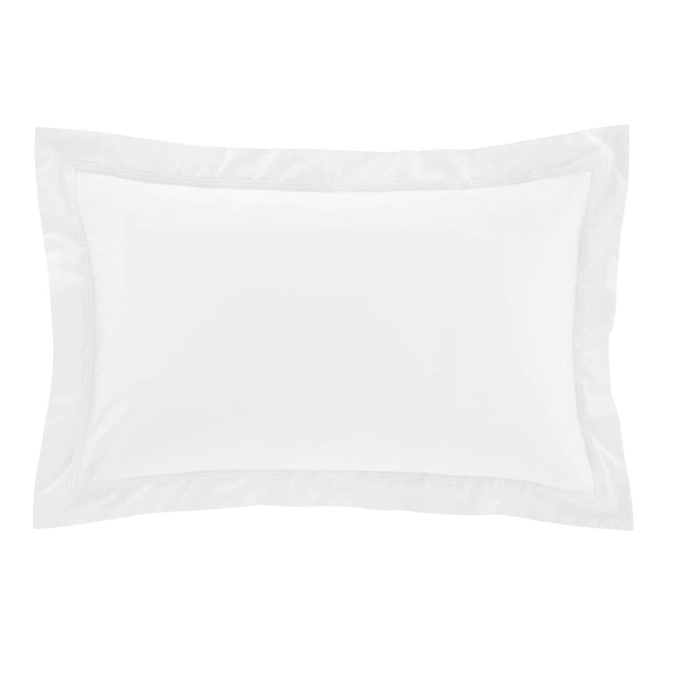 Dorma 500 Thread Count 100% Cotton Satin Plain Oxford Pillowcase