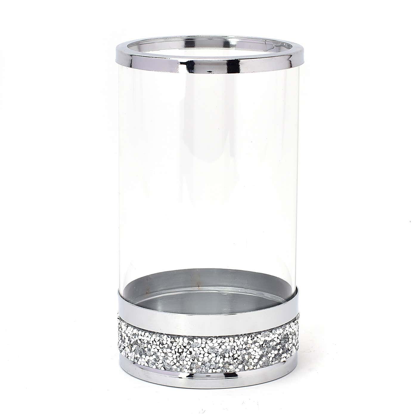 Hestia Candle Holder with Diamante Base