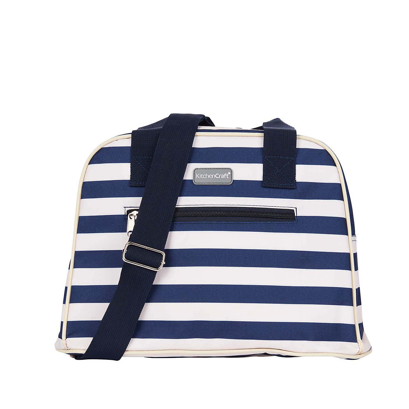 Insulated Striped Lunch Cool Bag with Strap