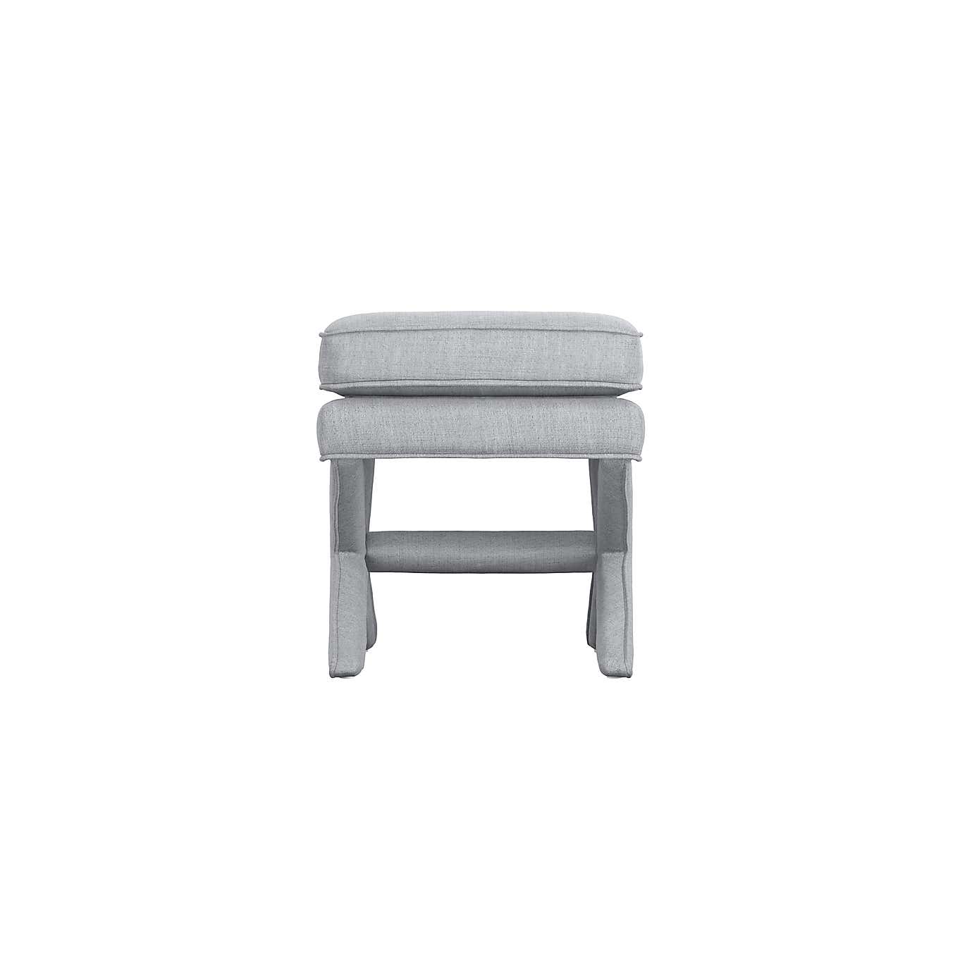 Rhode Linen Blend Footstool