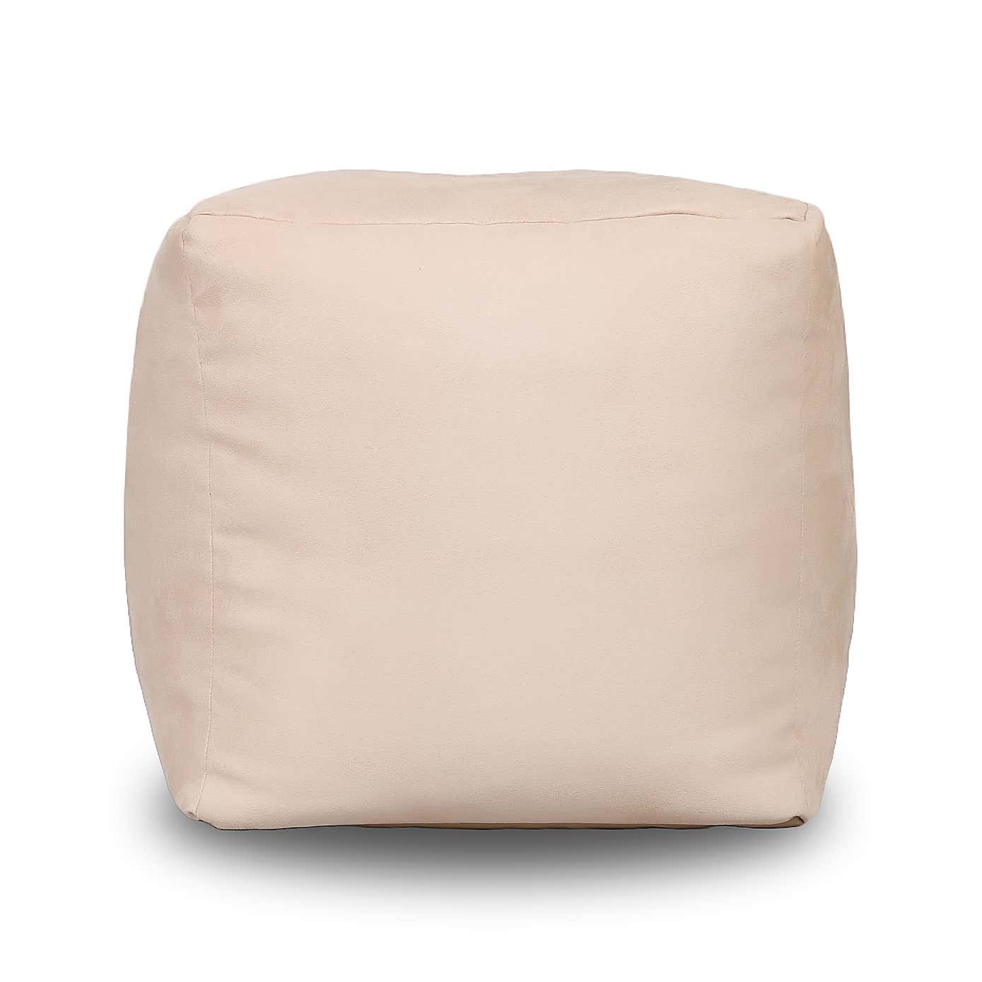 Kaikoo Brushed Faux Suede Beanbag Cube