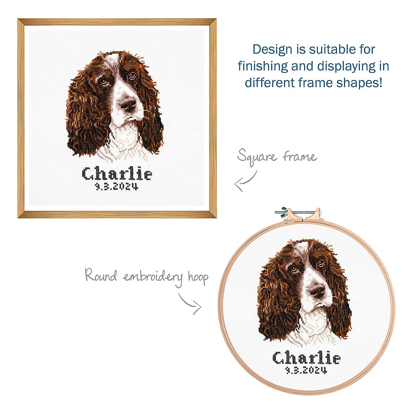 Cross Stitch Springer Spaniel
