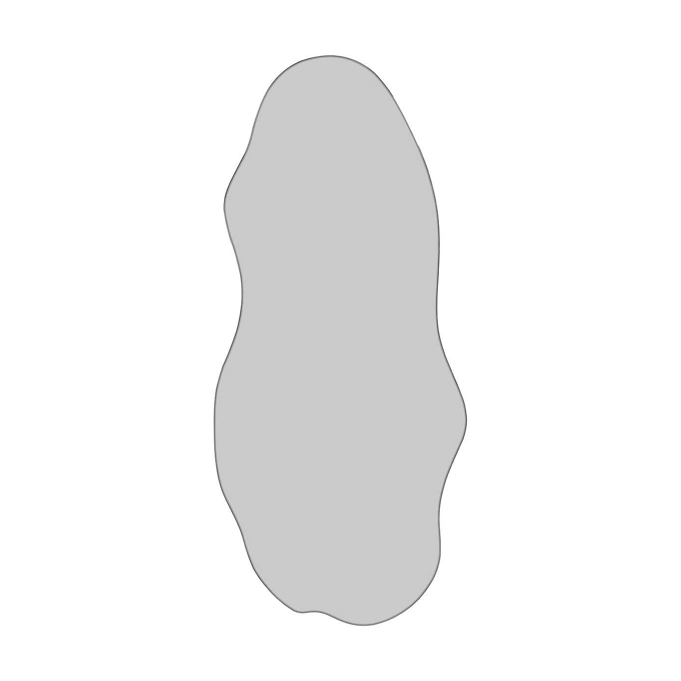 Lacuna Frameless Pond Full Length Wall Mirror