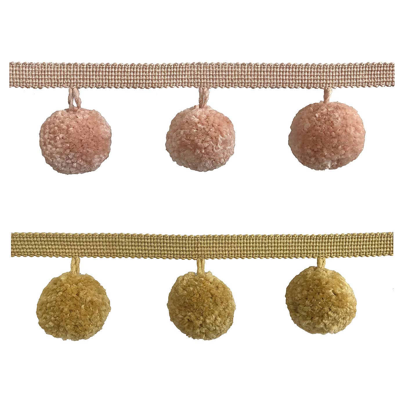 Jumbo Pom Pom Fringe 5m Length