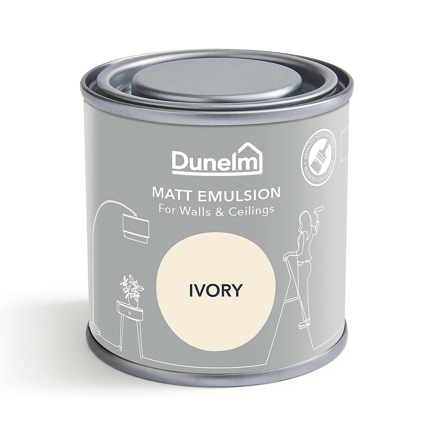 Dunelm Ivory Matt Emulsion Paint