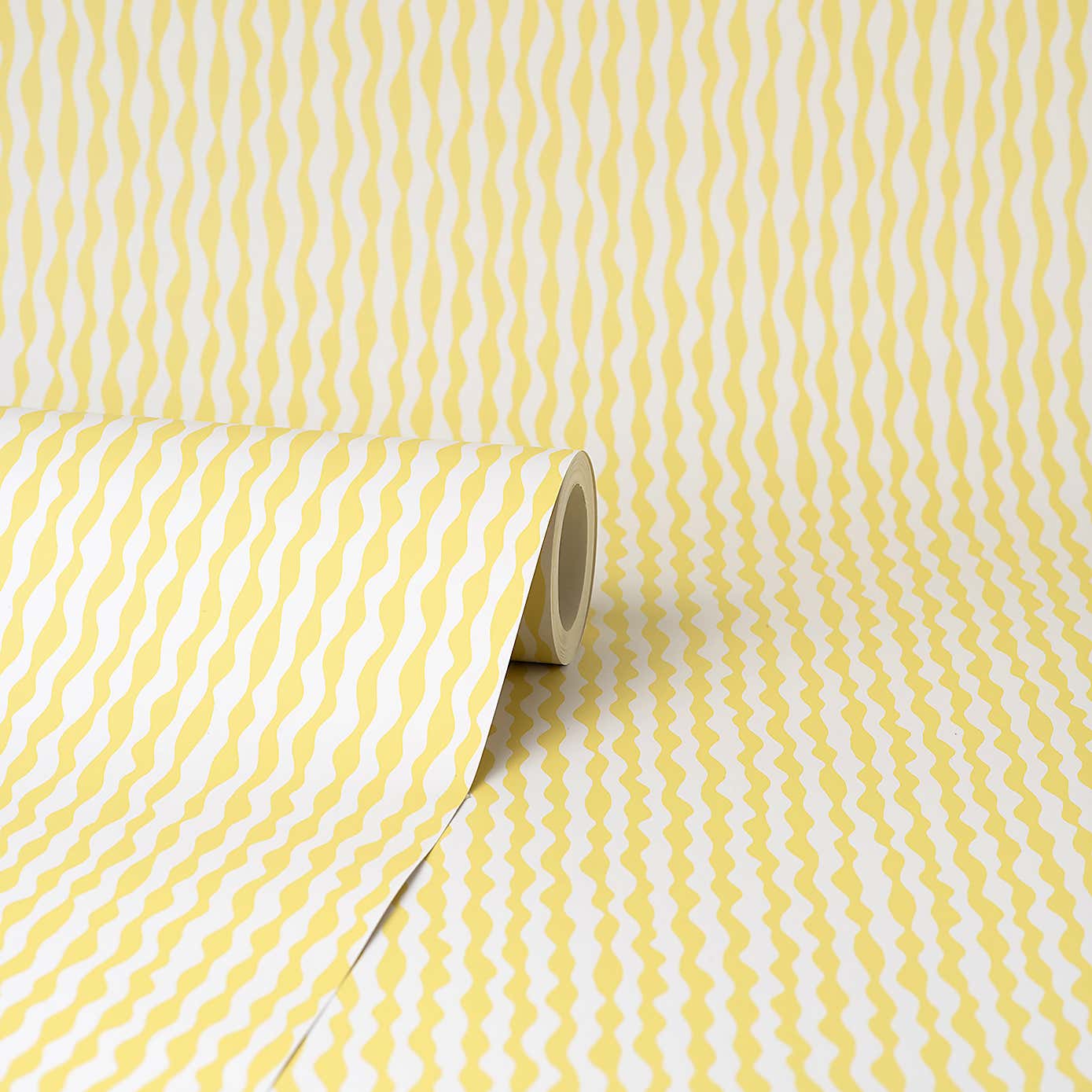 Yellow Squiggle Wallpaper