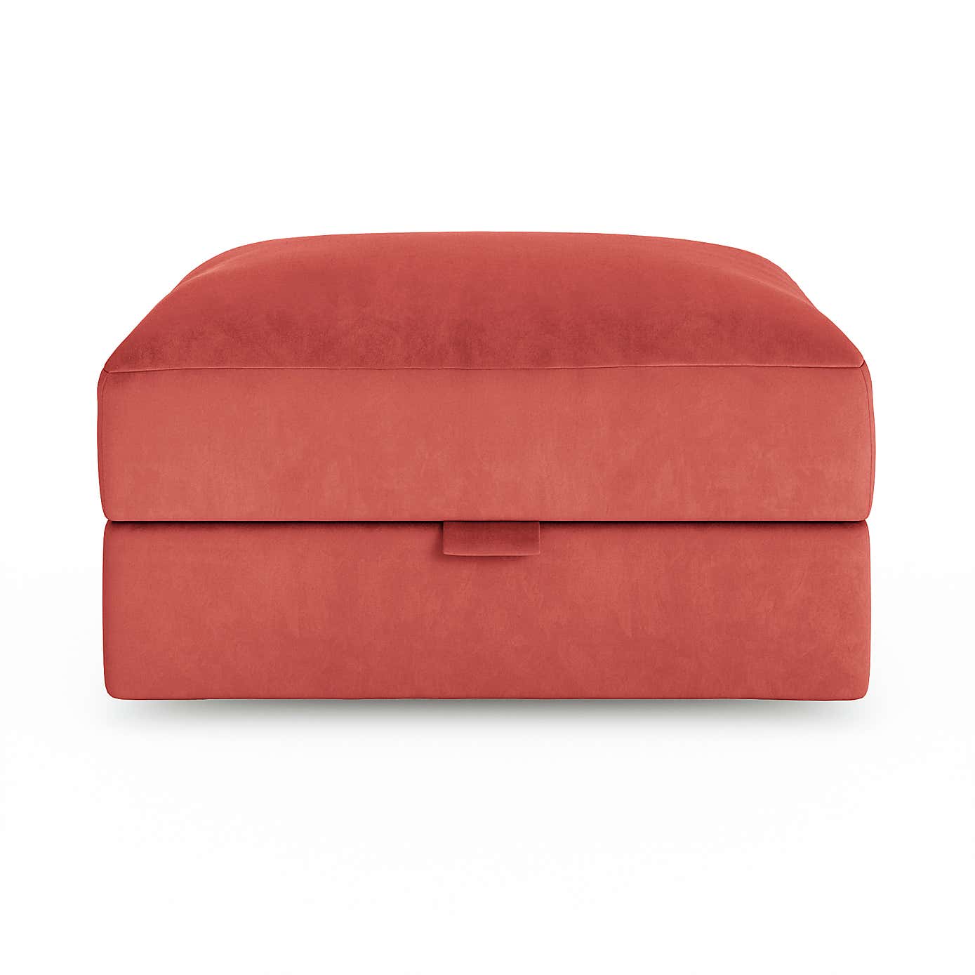 Hattie Matte Plush Velvet Storage Footstool