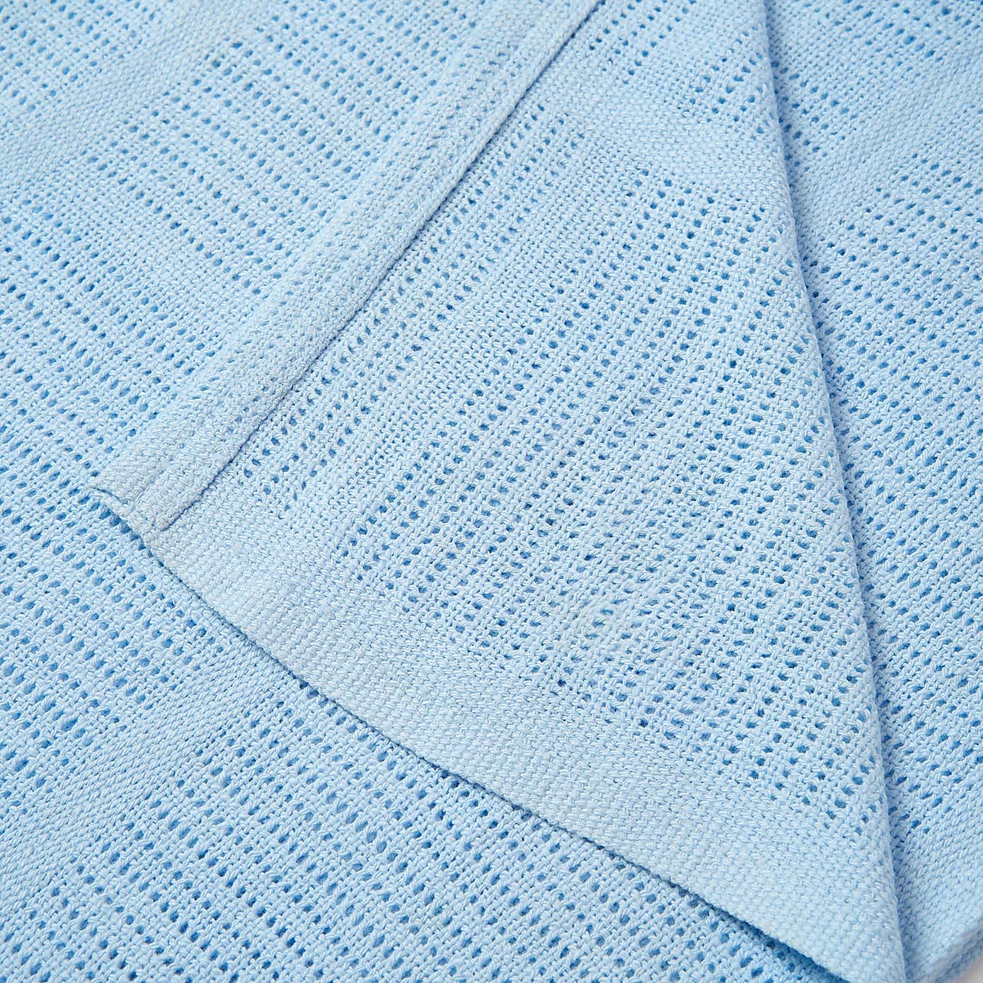 Clair de Lune Pram Size Cellular Cotton Blanket