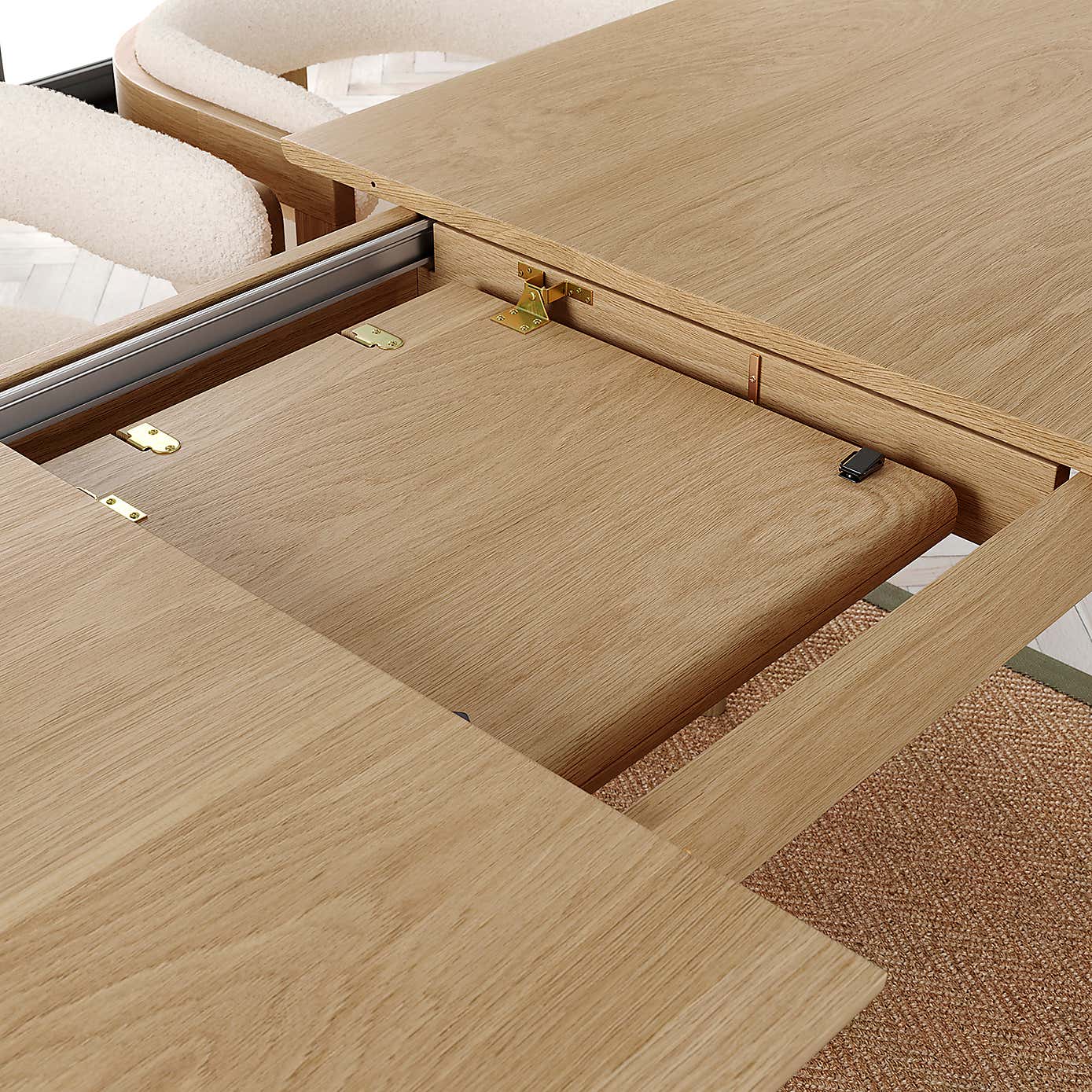 Karla Rectangle Extending Dining Table