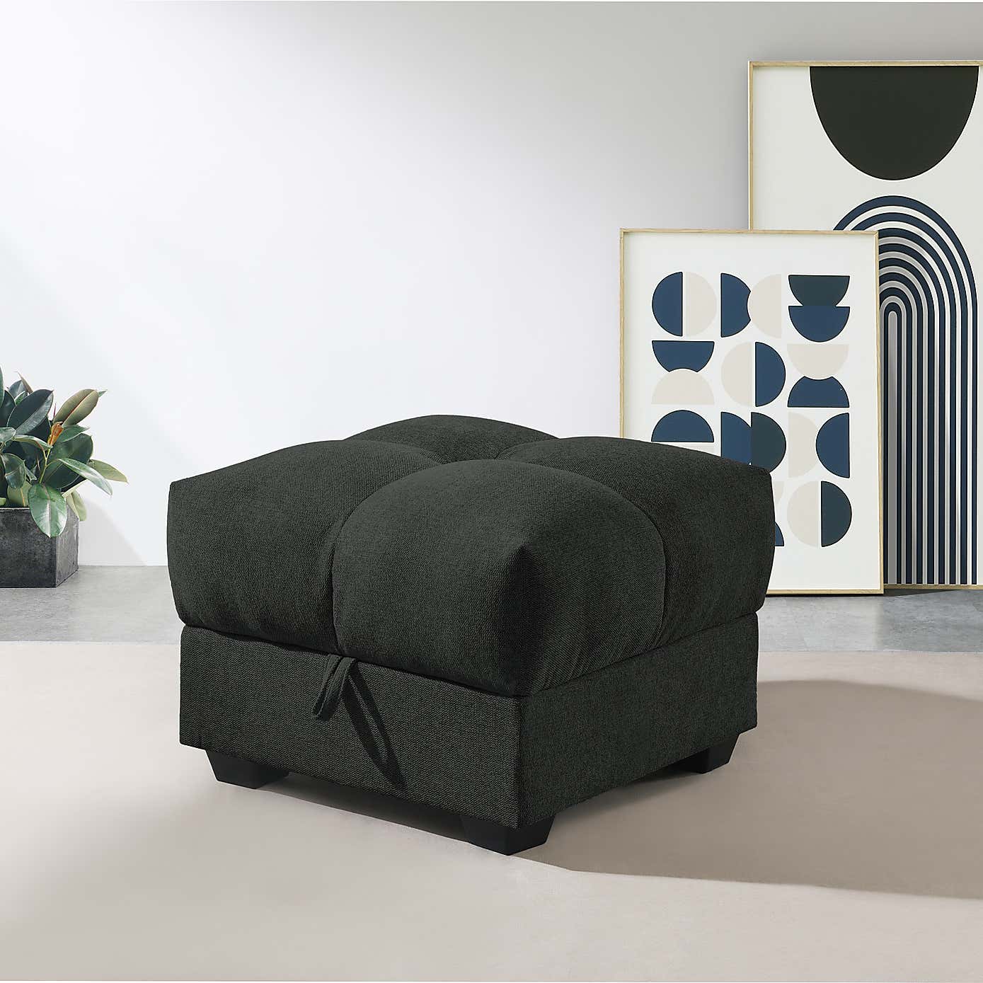 Margo Chenille Storage Ottoman