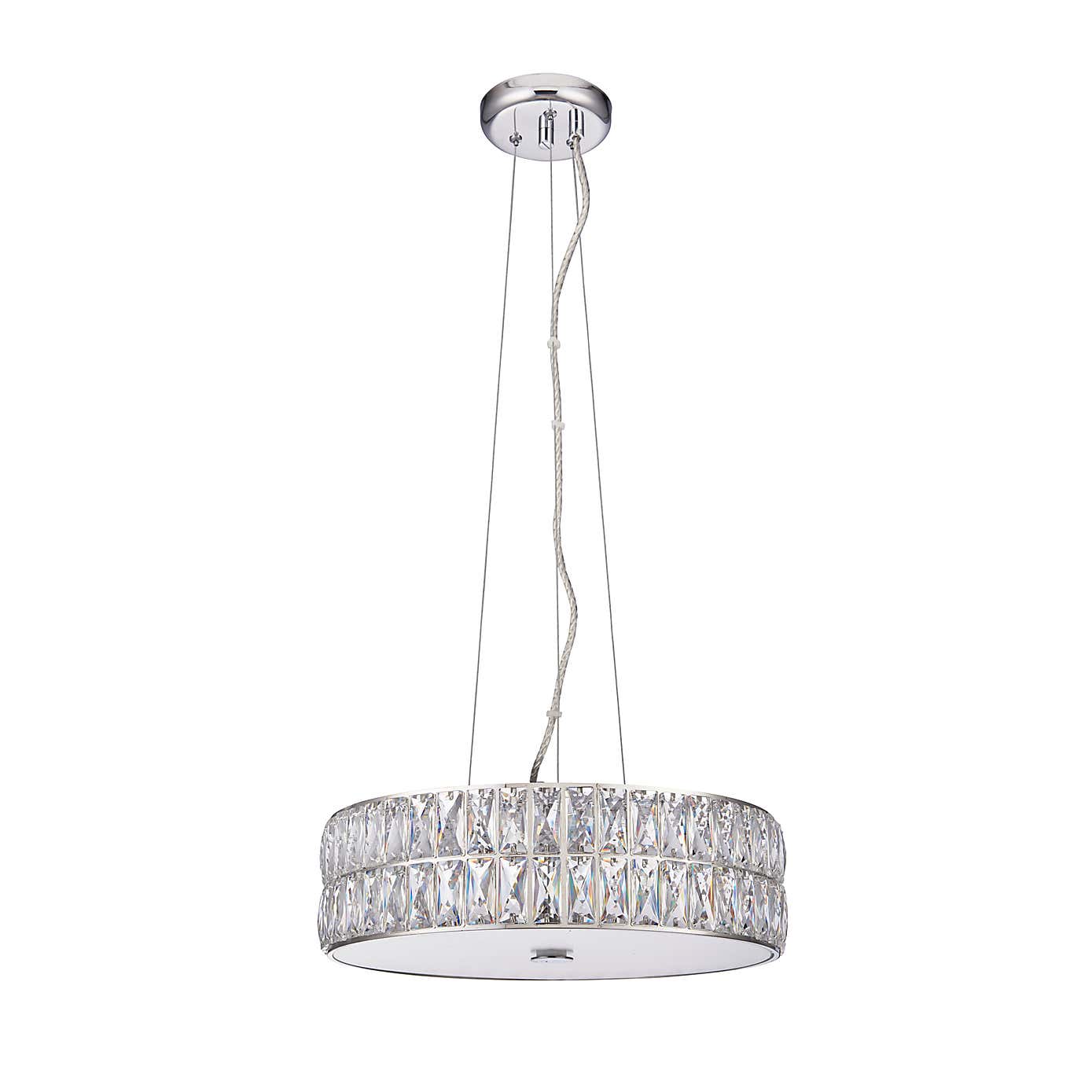 Crystal Armoury Integrated LED Pendant Fitting 48cm